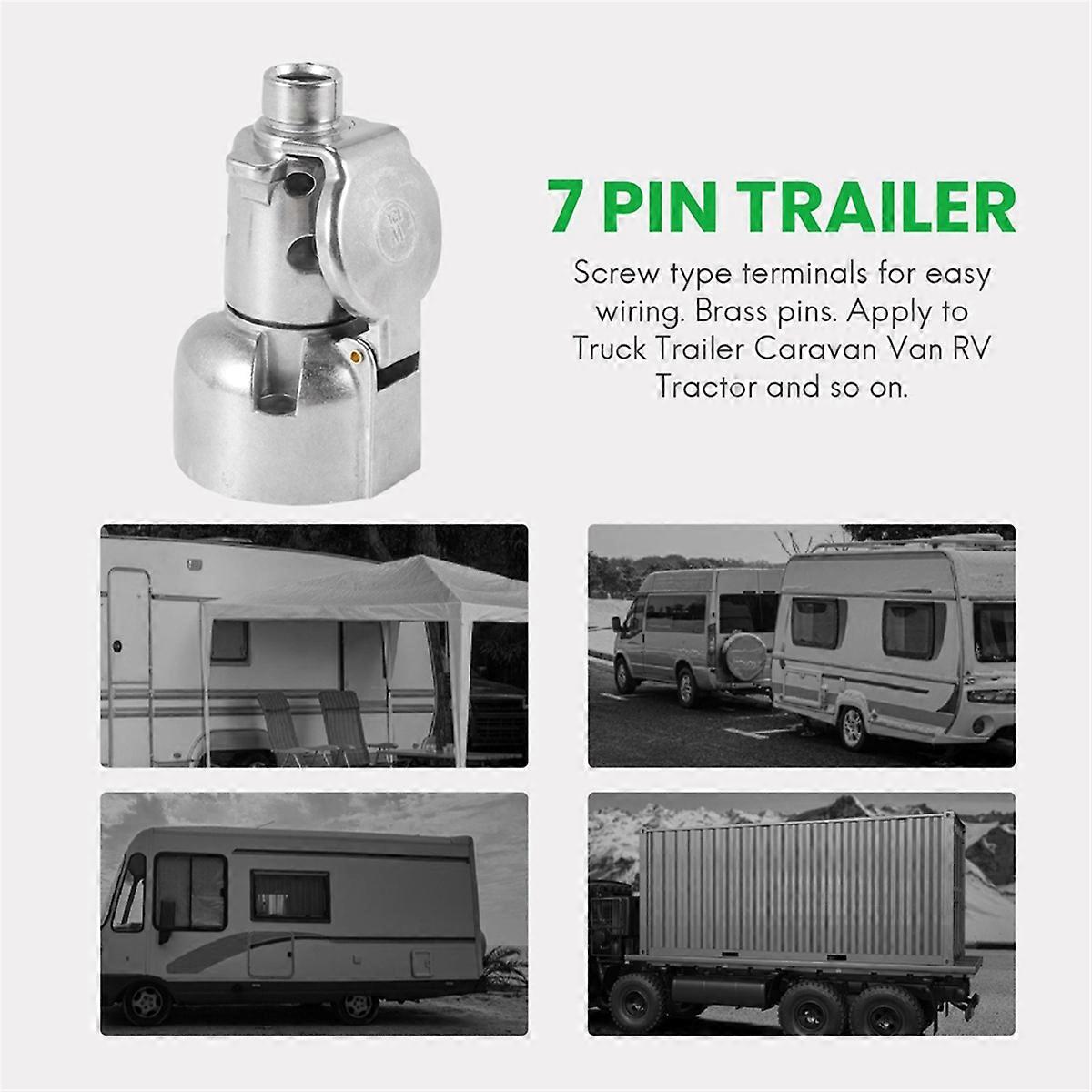 4set Trailer Accessories- 7 Pin Trailer Plug 12V