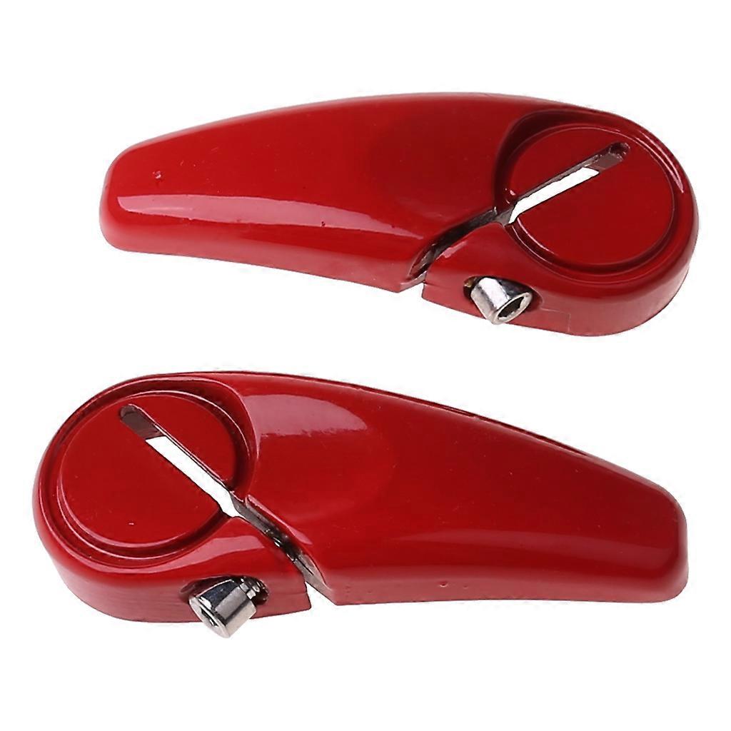 Bisiklet Bar Sonu Gidon Parçaları Kaymaz Alüminyum Alaşımlı MTB Dağ Bisikleti Kaynağı Kırmızı