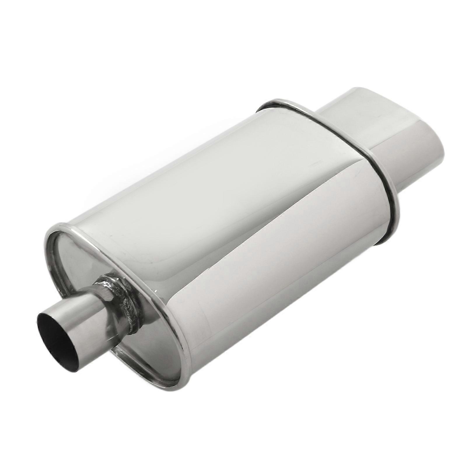 Universal Stainless Steel Exhaust Muffler - Double Wall Design, High Performance, Durable