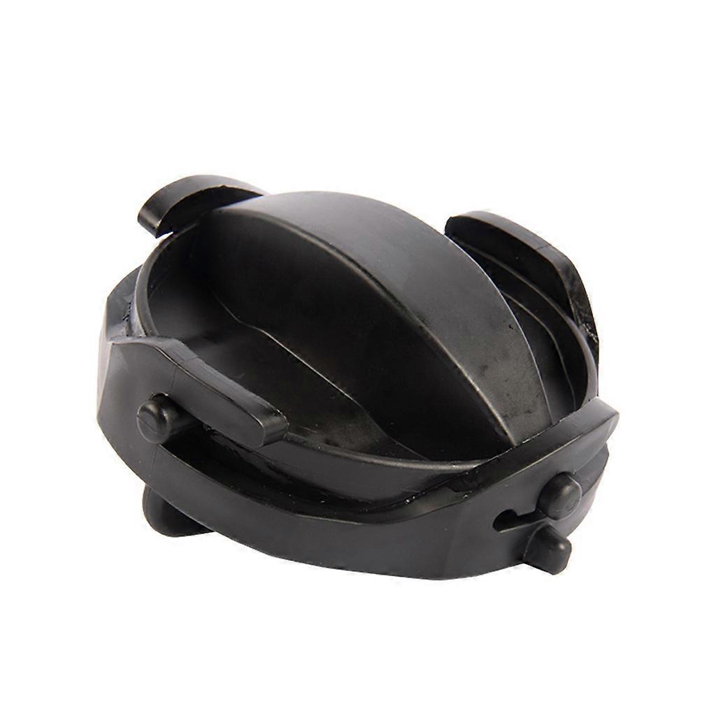 ポータブルRV排水パイプカバープラスチック両耳下水道ホース蓋、バックル付きホースカバー交換用ブラック