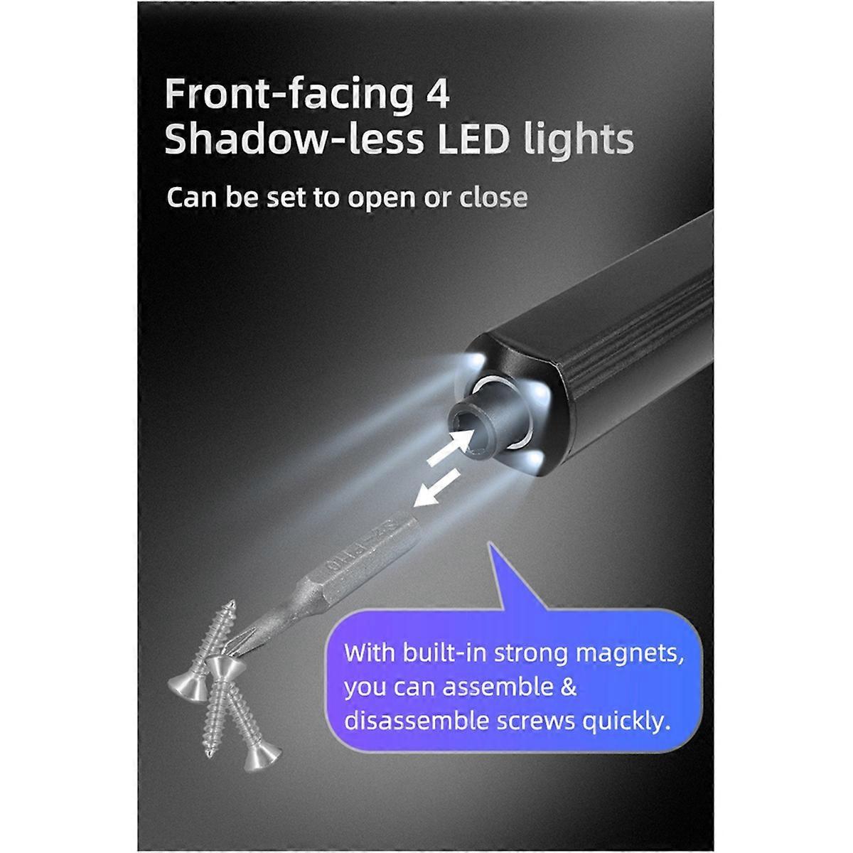  ES555 Smart Screwdriver with Electric & Manual Modes, A