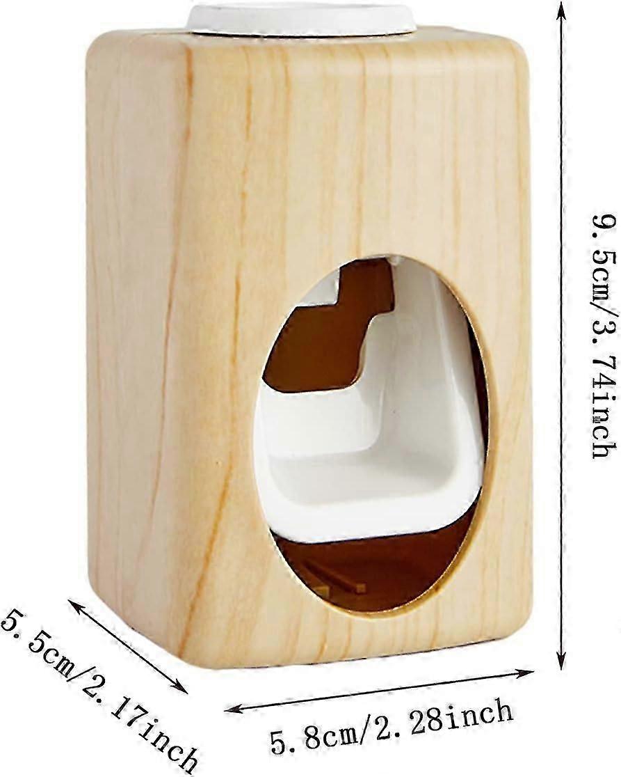 Bathroom toothpaste dispenser Toothbrush dispenser Wall bracket Contactless toothpaste dispenser Wall-mounted self-adhesive automatic toothpaste dispe