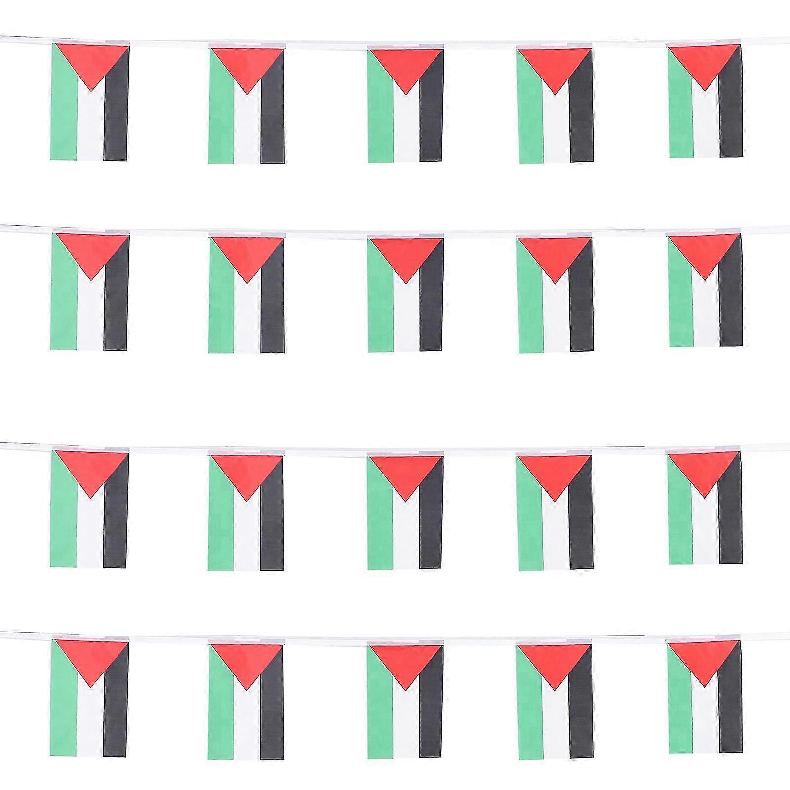 팔레스타인 국기 멧새 팔레스타인 데이 파티 장식 팔레스타인 국기 매달려 배너