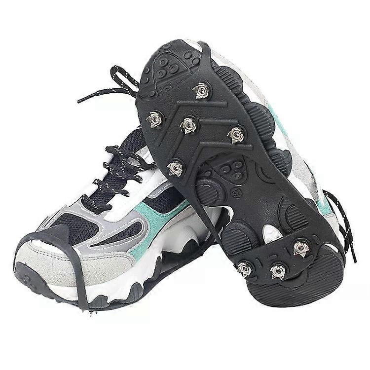 Outdoor Crampons-8 Teeth Anti-Slip Shoe Covers,Size L -