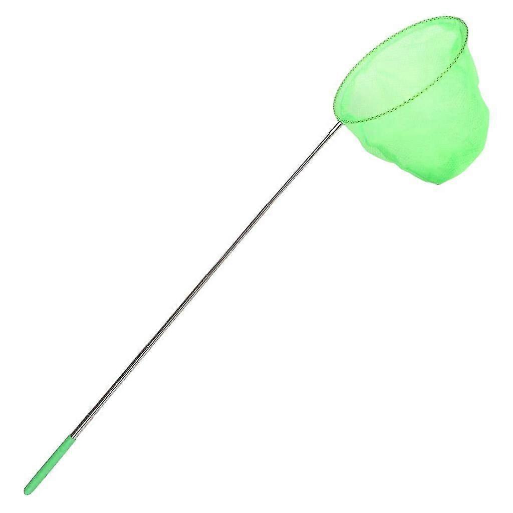 Kids Pond Fishing Net Extend Telescopic Butterfly Insect Bug Catcher Green