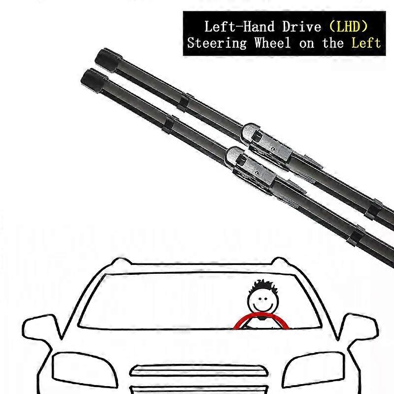 For For BMW 3 Series F30 F31 F34 F35 316i 318i 2012~2018 Front Wiper Blades Left Right Brushes Window Windshield Windscreen Washers