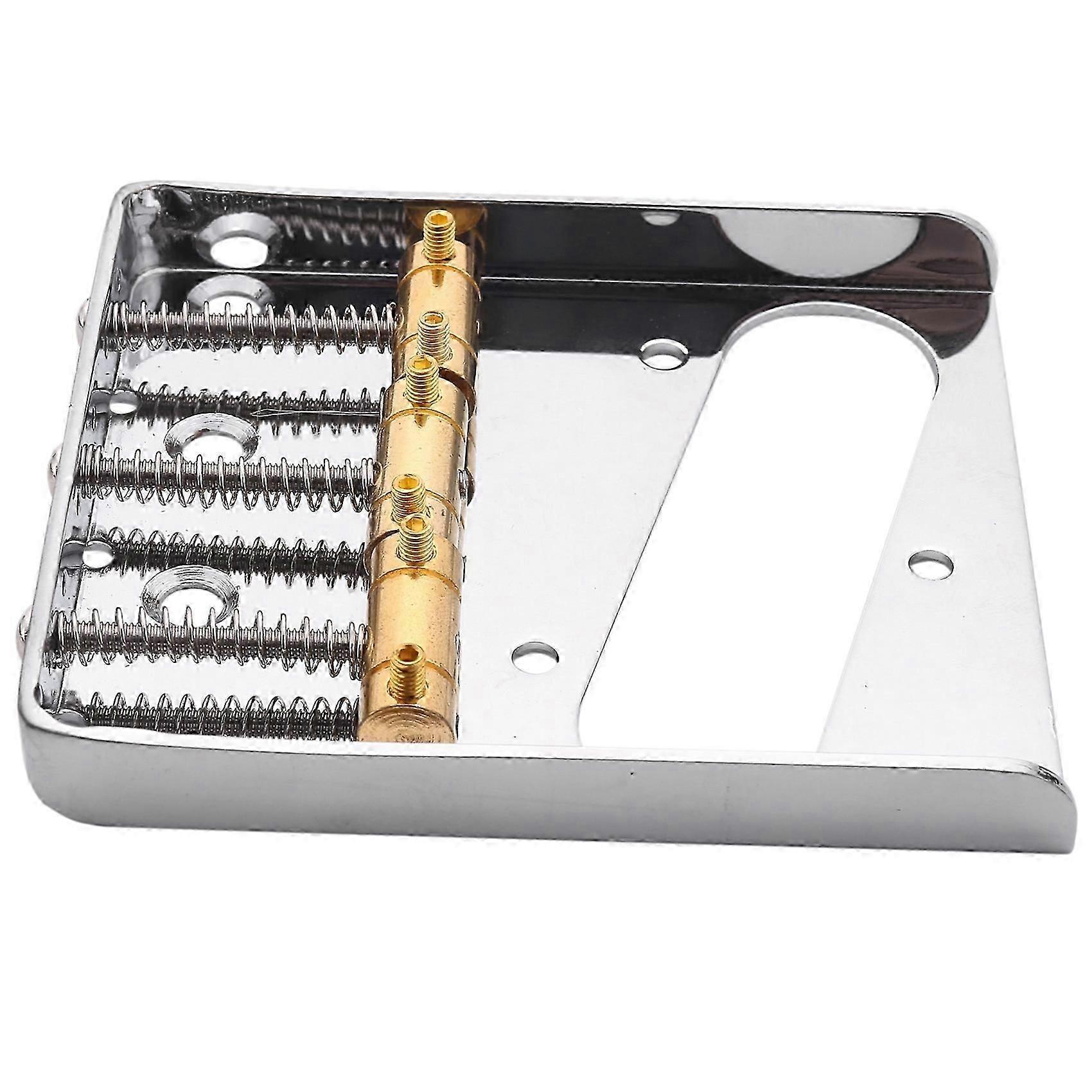 Silver Chrome 3 Copper Saddle Ashtray Bridge For TELE Electric Guitar