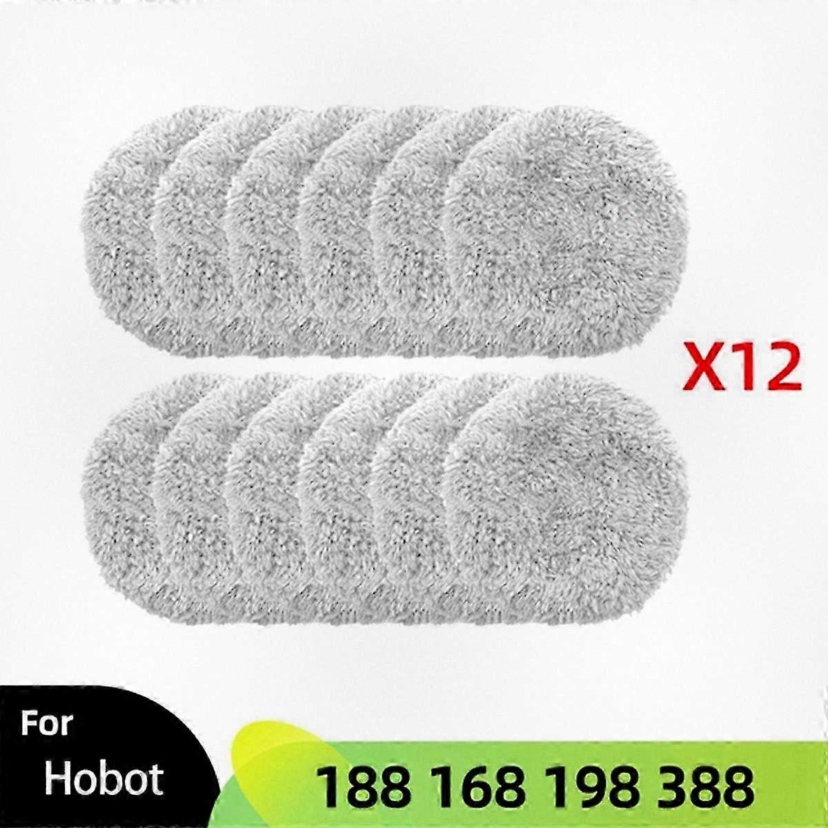 12pcs Replacement Mop Pads for Automatic Window Cleaning Device Cleaning Cloth Accessories