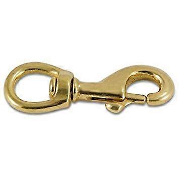 Brass Swivel Eye Bolt 1 Inch Snap Pair for Heavy Duty Lifting, Marine Applications, and Hardware Projects