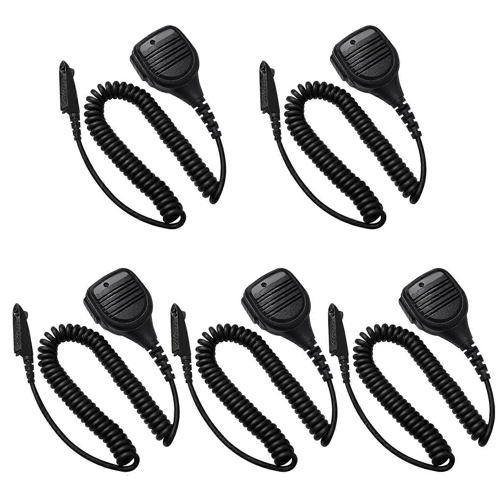 5 Pack PMMN4021A Remote Speaker Microphone PMMN4021 for Motorola Two Way Radio HT750 HT1250