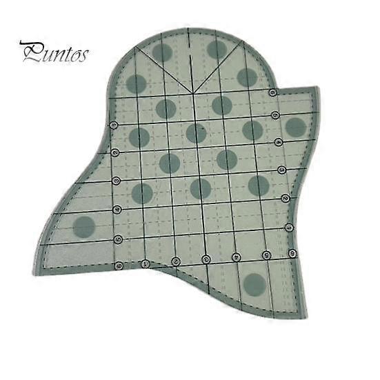 Creative Grids Scallop Patchwork Ruler Multifunctional Visible Transparent Quilting Template for Quilting