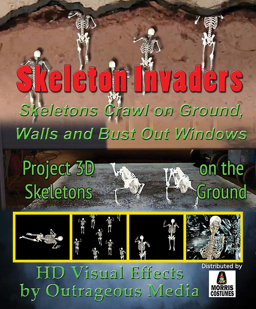 Skeleton Invaders Digital Decor