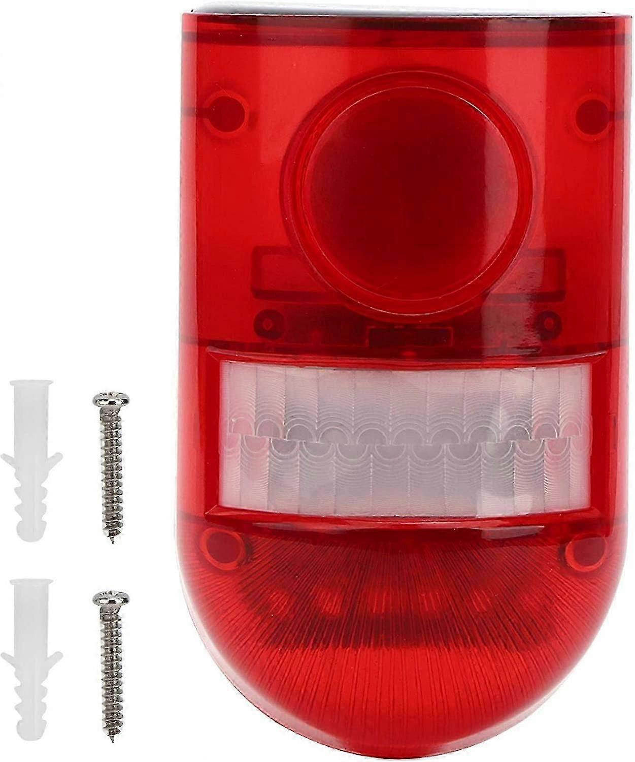 Solar Warning Light, Motion Sensor Solar Charging Warning Light for Farms Factory