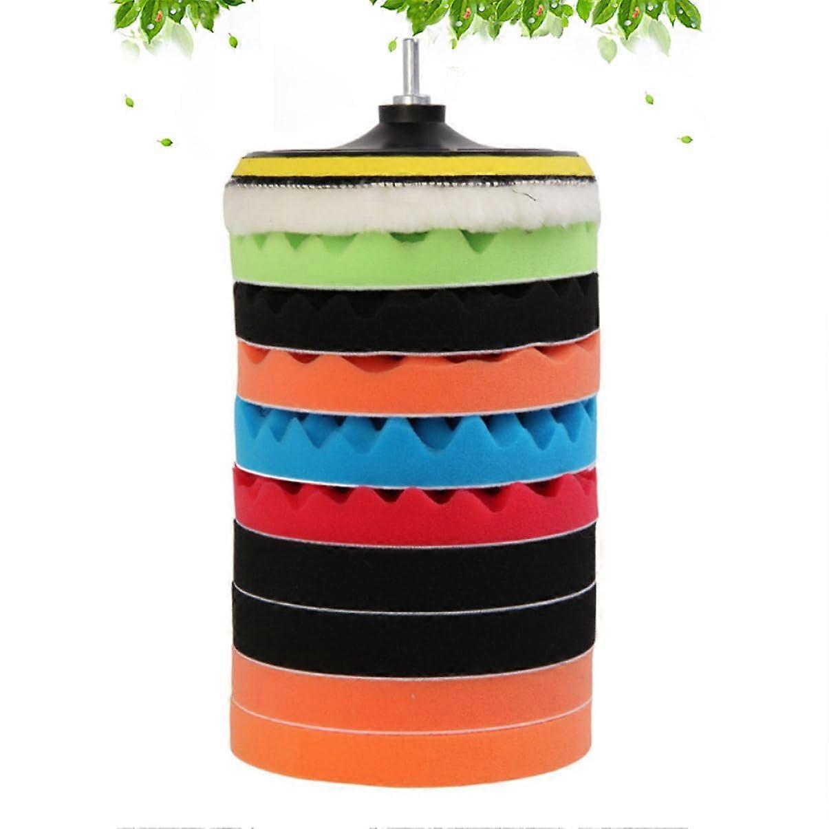 Car Detailing Kit Pcs Inch Wool Buffing Pads Polishing and Waxing Sponge Buffering Pad Set