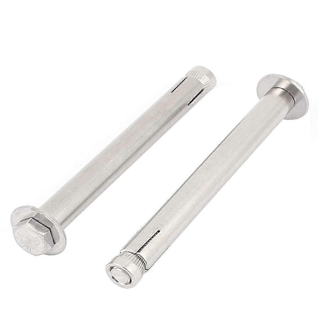 Expansion Anchor Bolts M8x120mm 304 Stainless Steel Hex Head Hex Nut, 2 Pcs Replacement