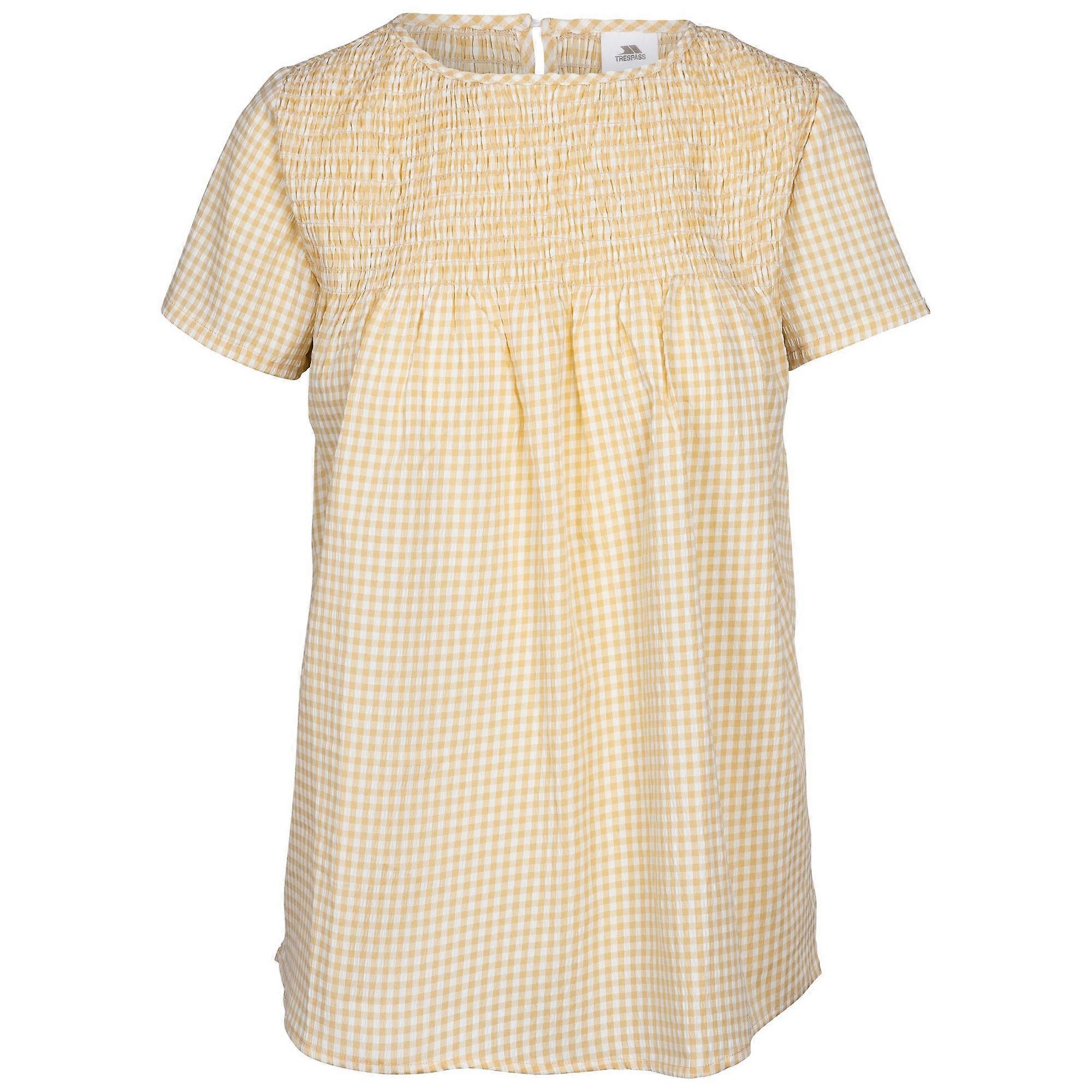 Trespass Dames/Dames Candice Gingham Smock Top