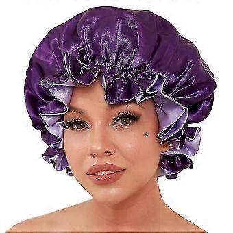 Silk Bonnet For Natural Hair Bonnets For Black Women, Satin Bonnet For Long Hair Cap For Sleeping, Large Silk Hair Wrap For Curly Hair Bonnet For Slee