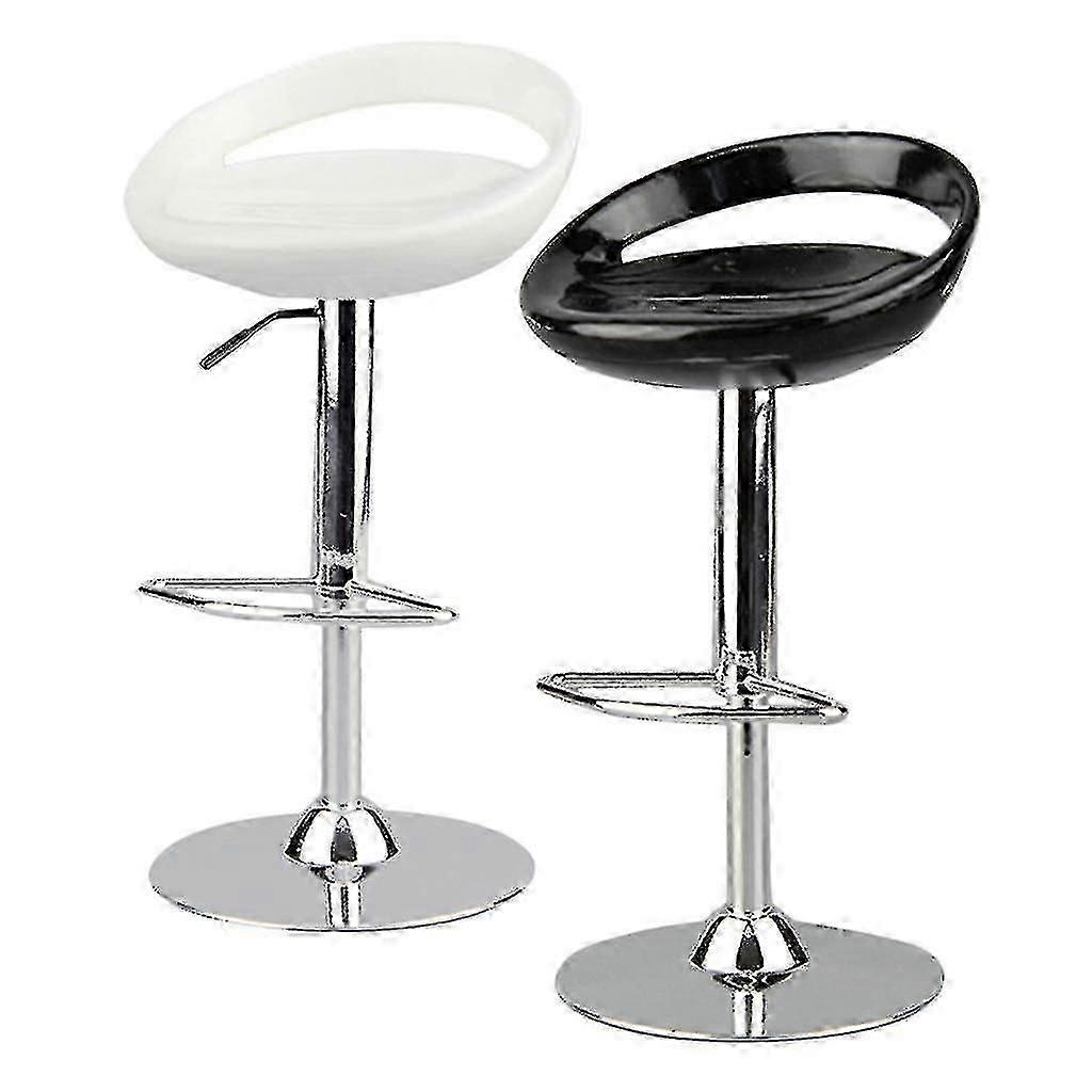2 Pieces 1/6 Scale Round Swivel Chair Pub Bar Stool For