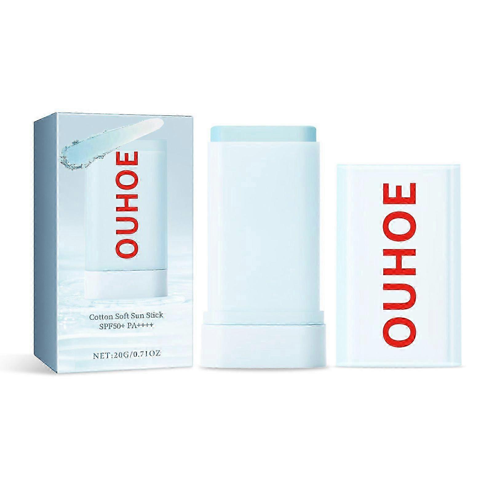 Ouhoe Cotton Soft Protective Stick Summer Outdoor Uv Moisturizing Refreshing Not Oily Comfortable Skin Feeling
