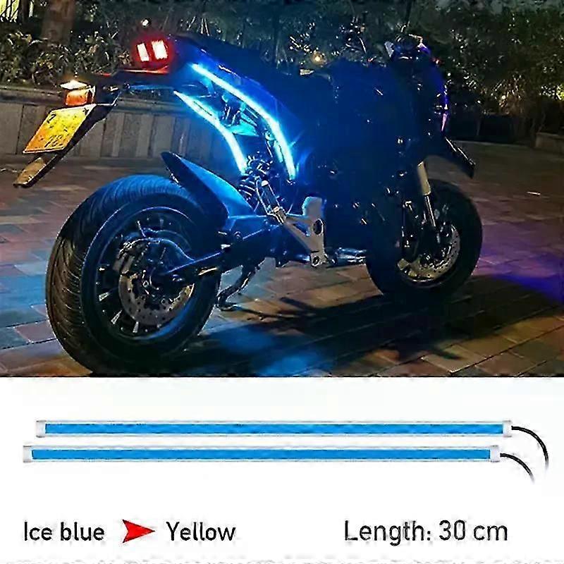 Motorcycle Led Turn Signal Light Daytime Running Light Tail Light Drl Waterproof Decoration Strip Brake Flowing Warning Light