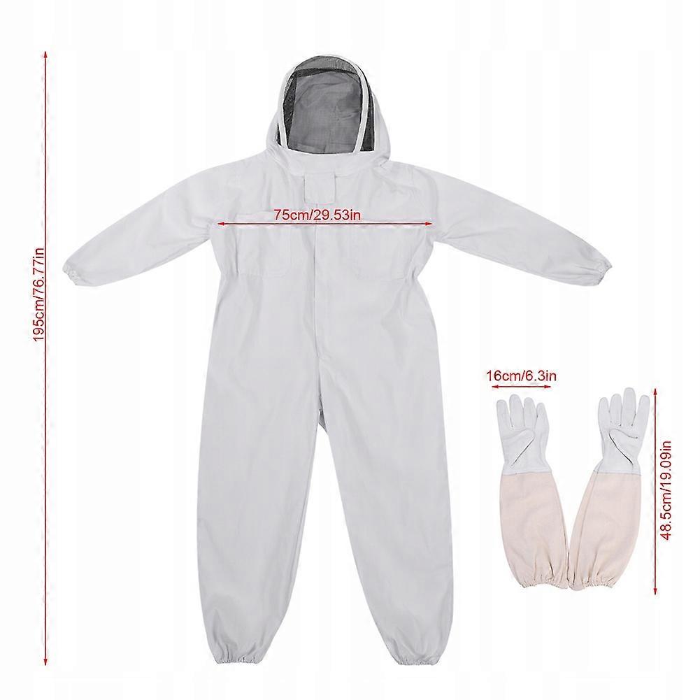 Atmungsaktiver Imkeranzug XLL+Handschuhe
