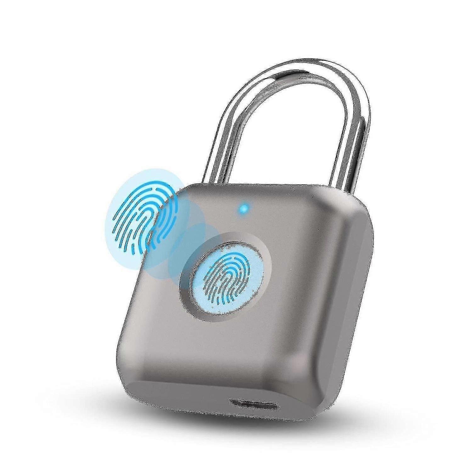 Fingerprint Padlock, Smart Padlock, Waterproof, Usb Rechargeable