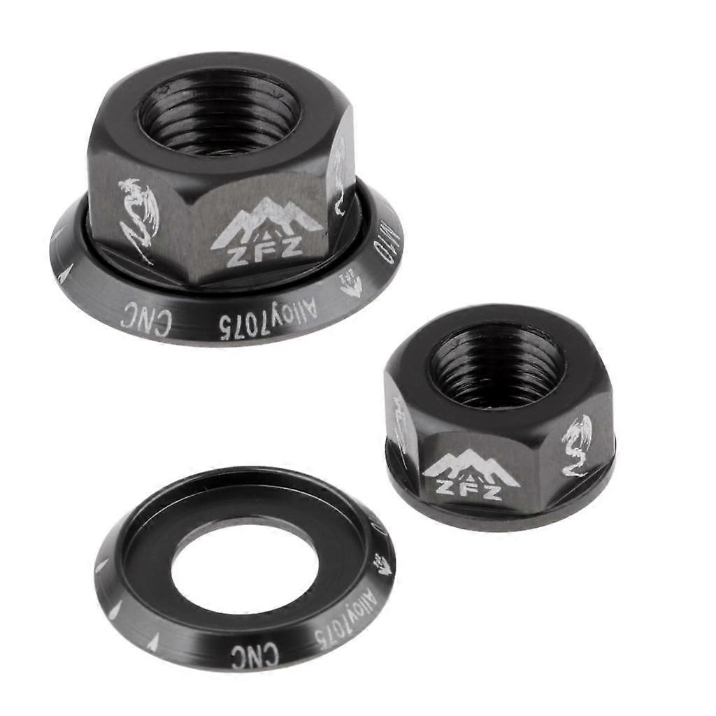 2pcsプレミアムホイールナットBMXフィクシーM10ハブ用アクスルボルト