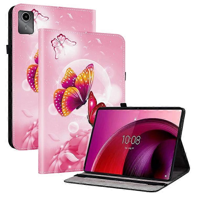 Compatible For Lenovo Tab M11 TB-330FC / Xiaoxin Pad 11 2024 TB-331FC Leather Case Pattern Printed Stand Tablet Cover with Card