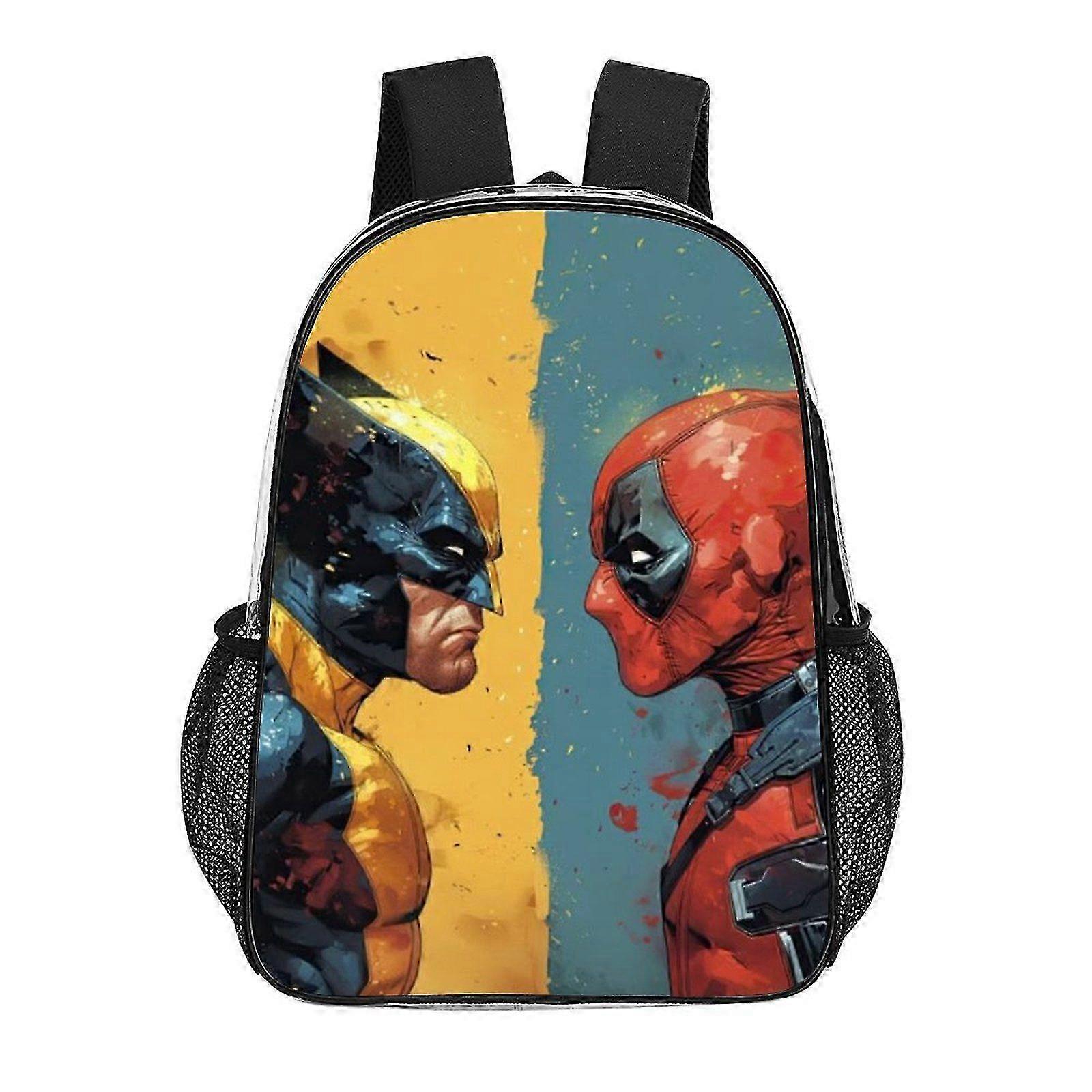 Punainen naamioitunut palkkasoturireppu - kestävä läpinäkyvä PVC vedenpitävä reppu pojille ja tytöille