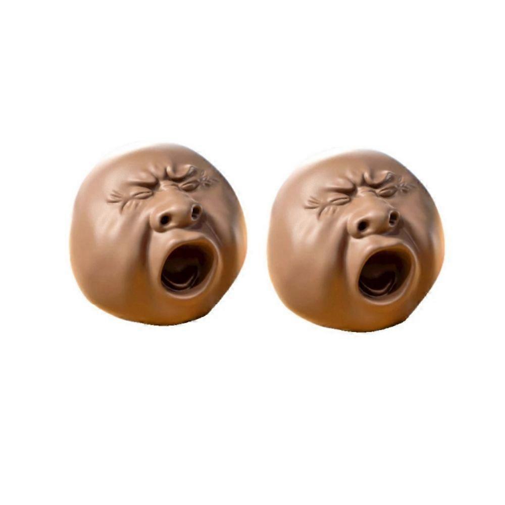 Vicces ásító arc tea kisállat, víz spriccelés stresszoldó szorongás ujjjáték