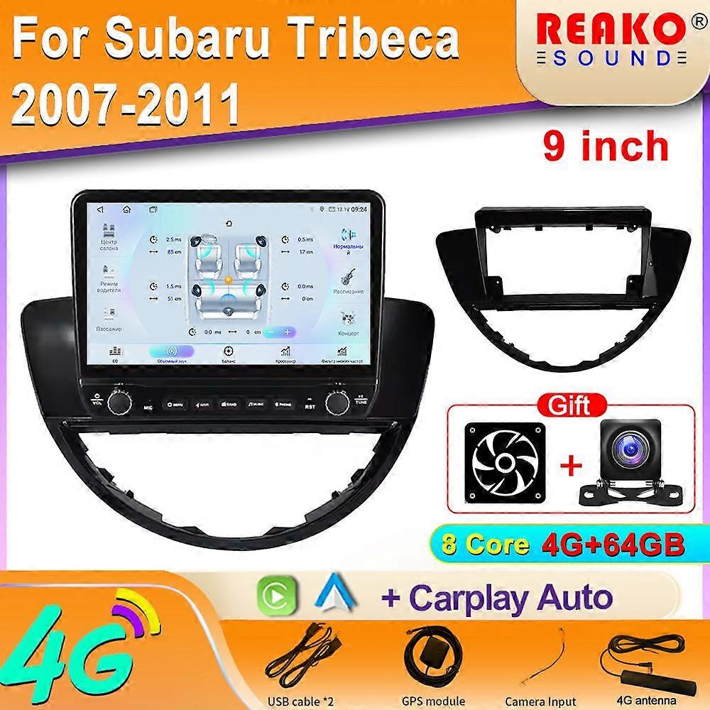Android For Subaru Tribeca 2007-2011 Car Radio Carplay Navigation GPS Stereo Auto Screen Bluetooth Multimedia Player