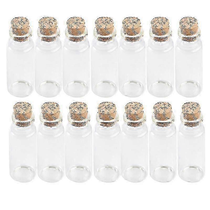 20pcs garrafas de desejo de vidro com tampas