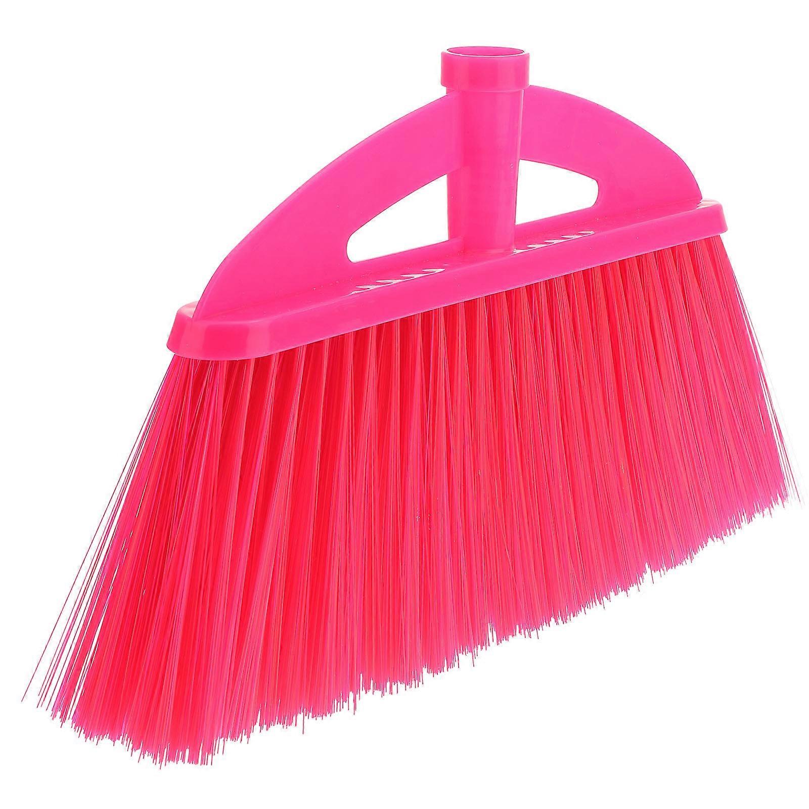 Plastic Broom Head for Home Use Red Color Suitable for Floor and Kitchen Cleaning 7.5 inches