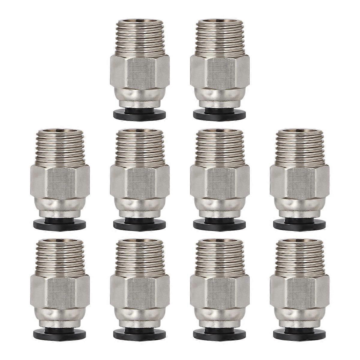 Male Straight Pneumatic Fittings, Efficient Tube Application, Robust Construction