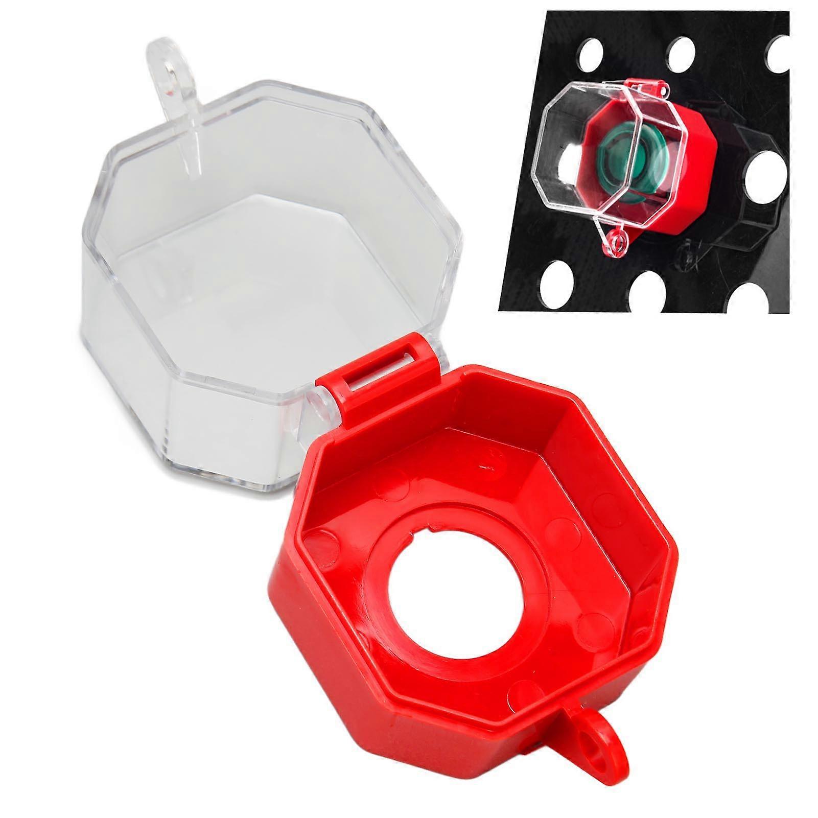 Emergency Stop Button Protective Cover Transparent Push Button Switch Lockout for Industrial Electrical Appliances 
