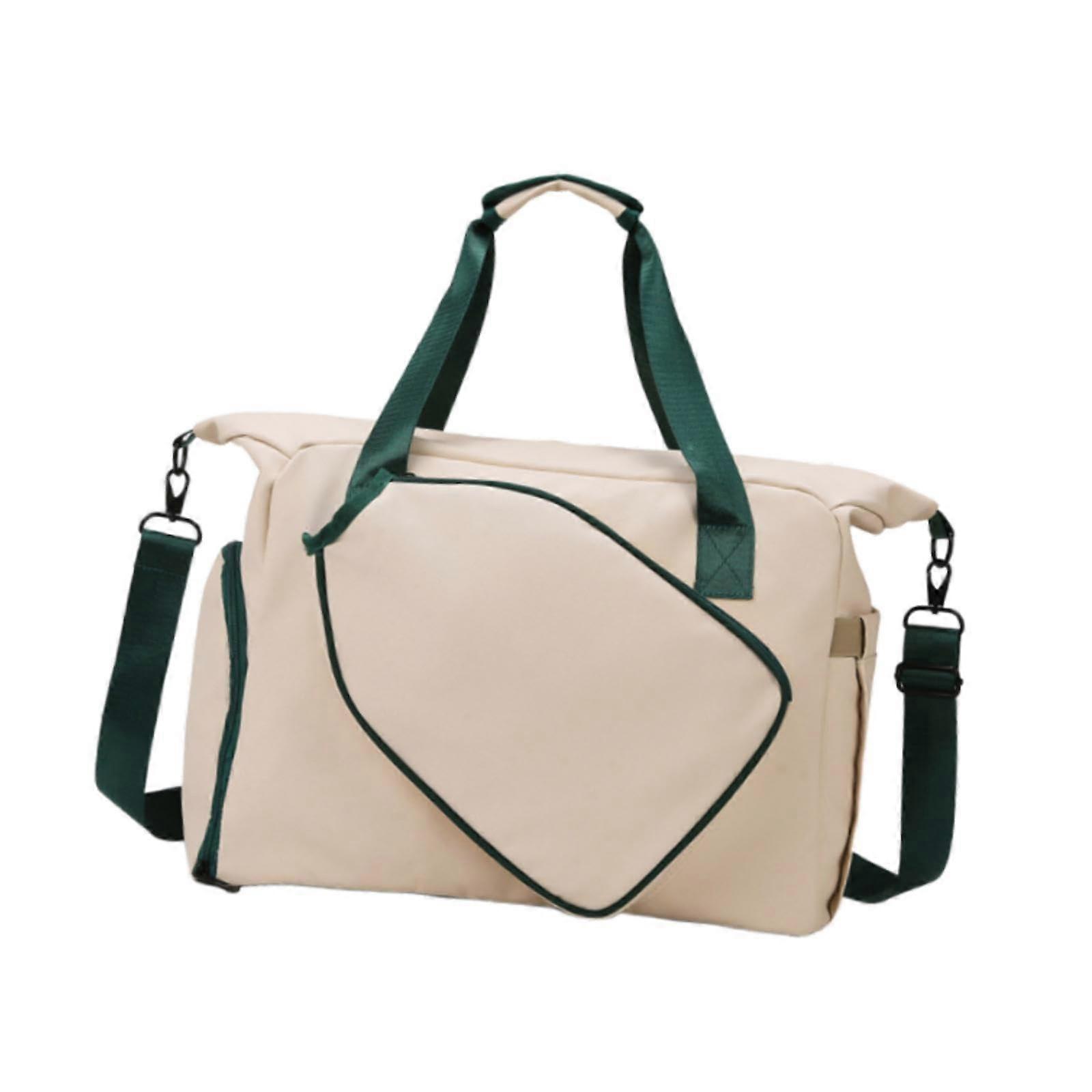 Badminton Bag with Adjustable Belt Bat Bag Badminton Racket Bag Table Tennis Bag Khaki