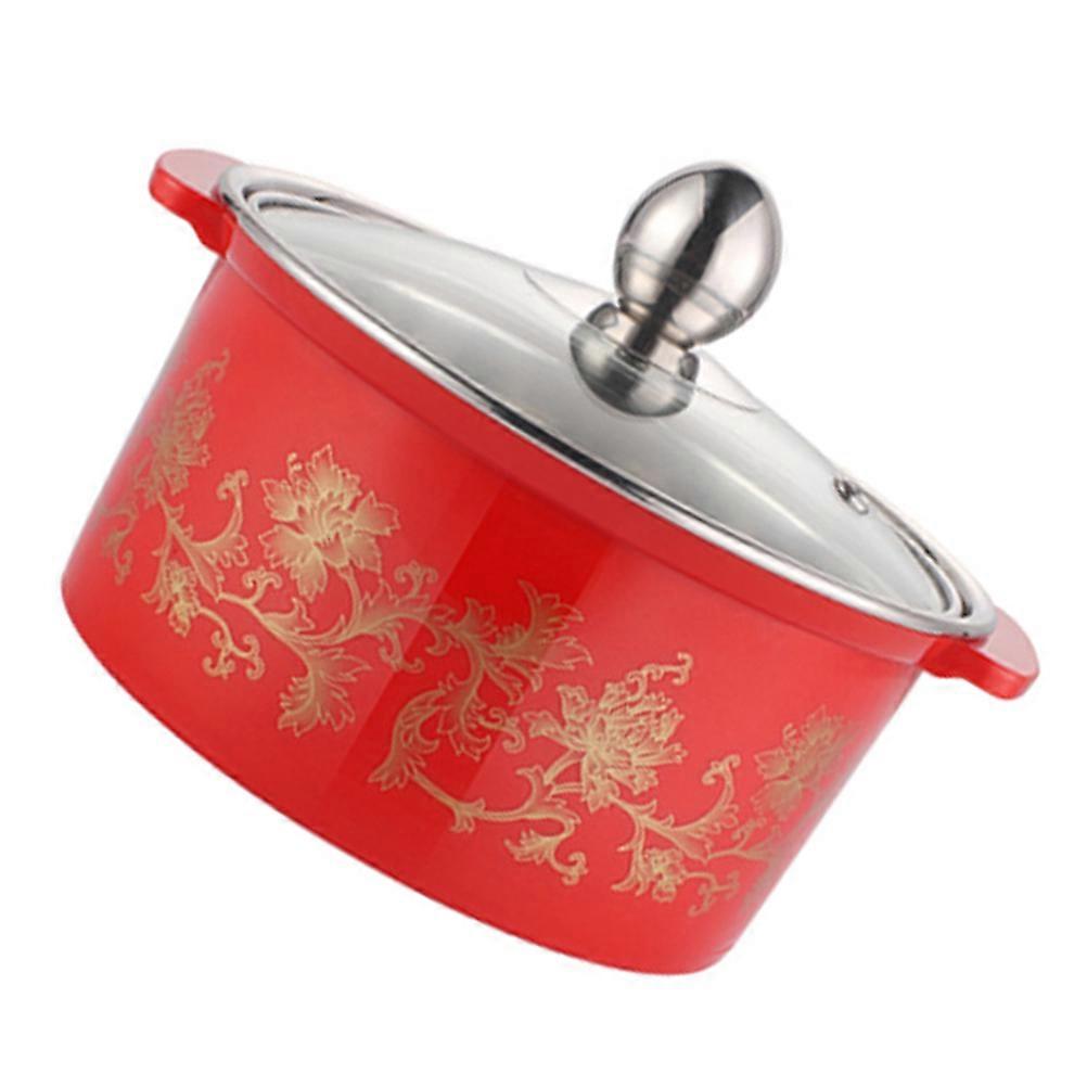 Hot Pot Tool Induction Pans Restaurant Style 17X17X8.5CM Induction Cooker Compatible 1Set