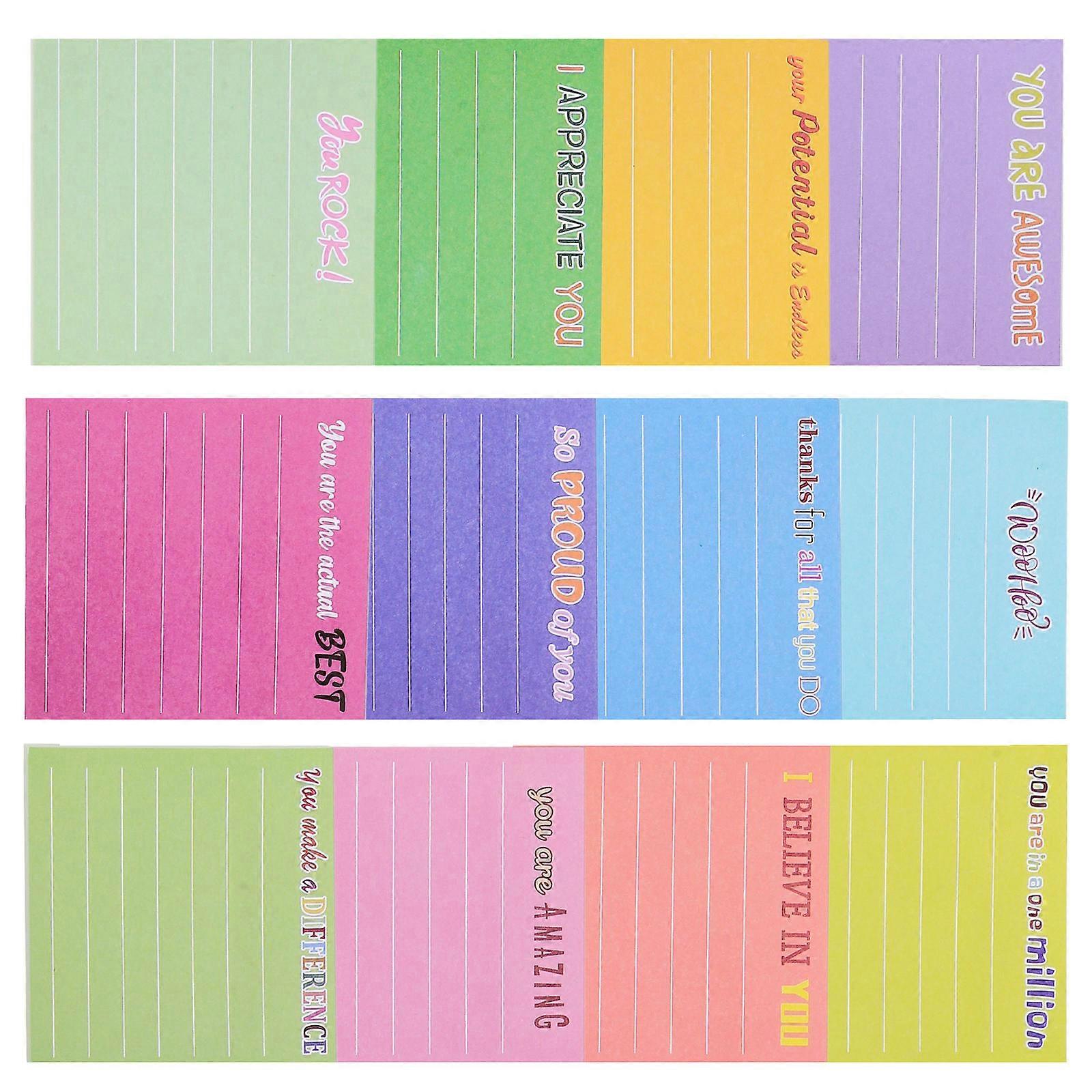 Sticky Tabs Small Sticky Tabs for Note 12Pcs Colored Note Pads