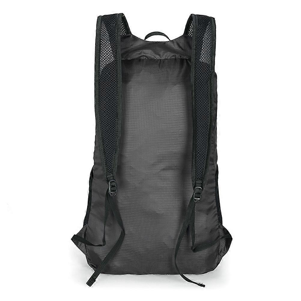 Folding Backpack for Cycling and Biking Waterproof Square Shape 24 x 16 x 41 cm Black 1Pcs