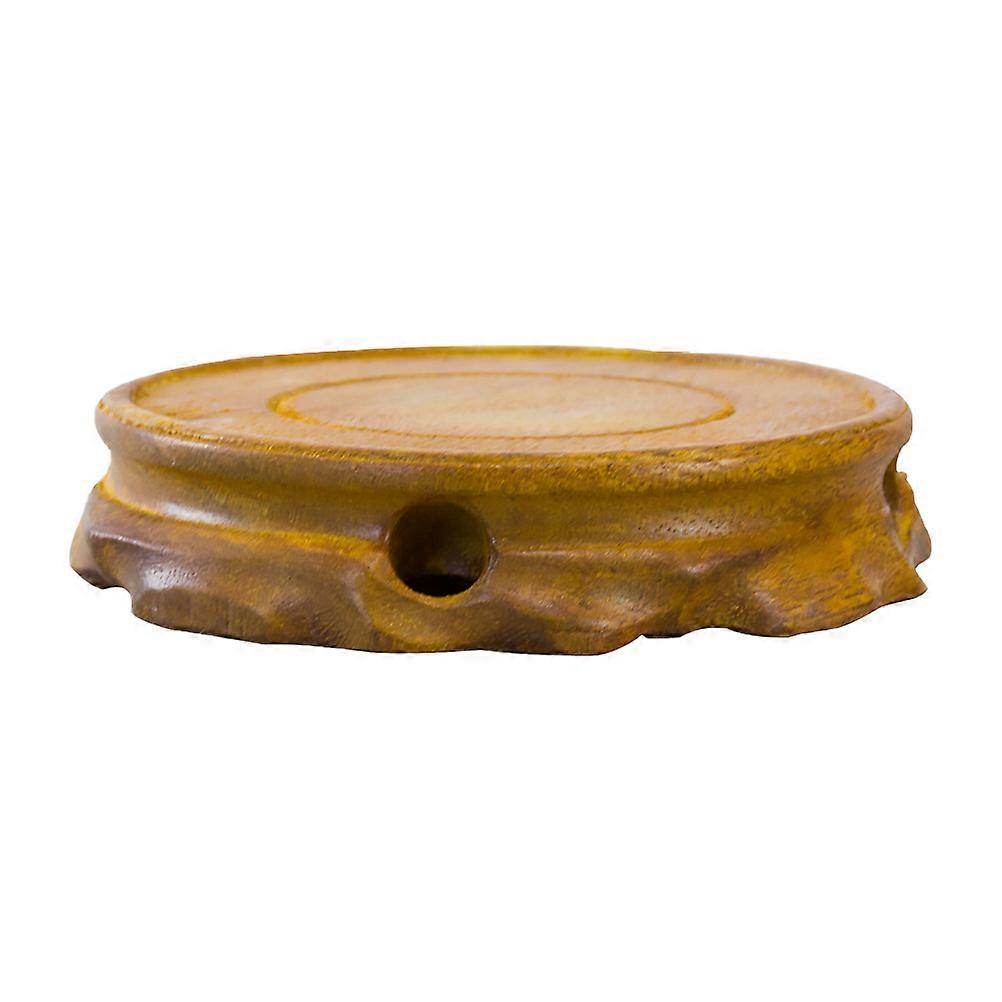 Flowerpot Bases Retro Wooden Display Stand for Home 1Pcs Wooden Decorative Base