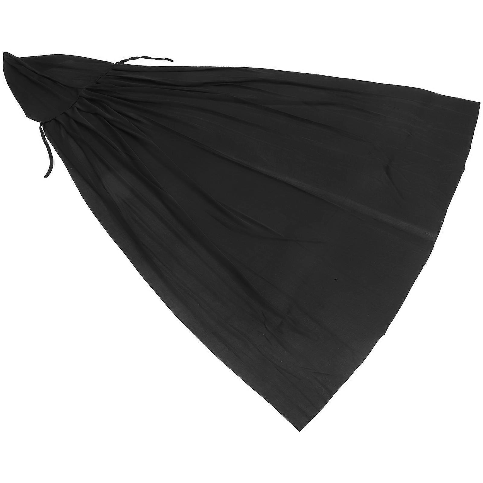 Halloween Party Prop Costume Cloak Cape Masquerade Cape Stage Performances Adult Black 1Set