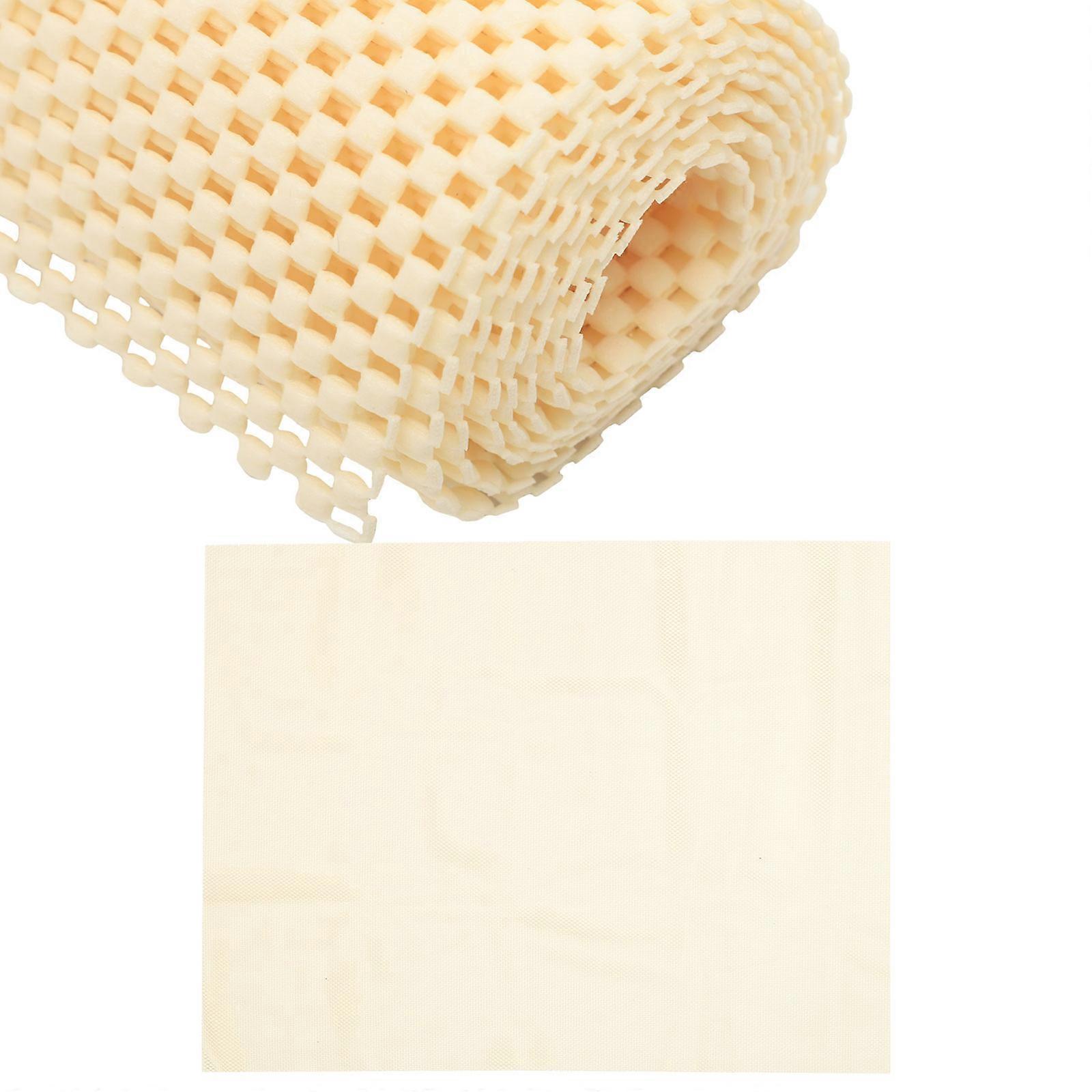 Sofa Pads Non-Slip Fixed Mesh Soft Rubber Pad Beige 120x100cm Home 1 Pair