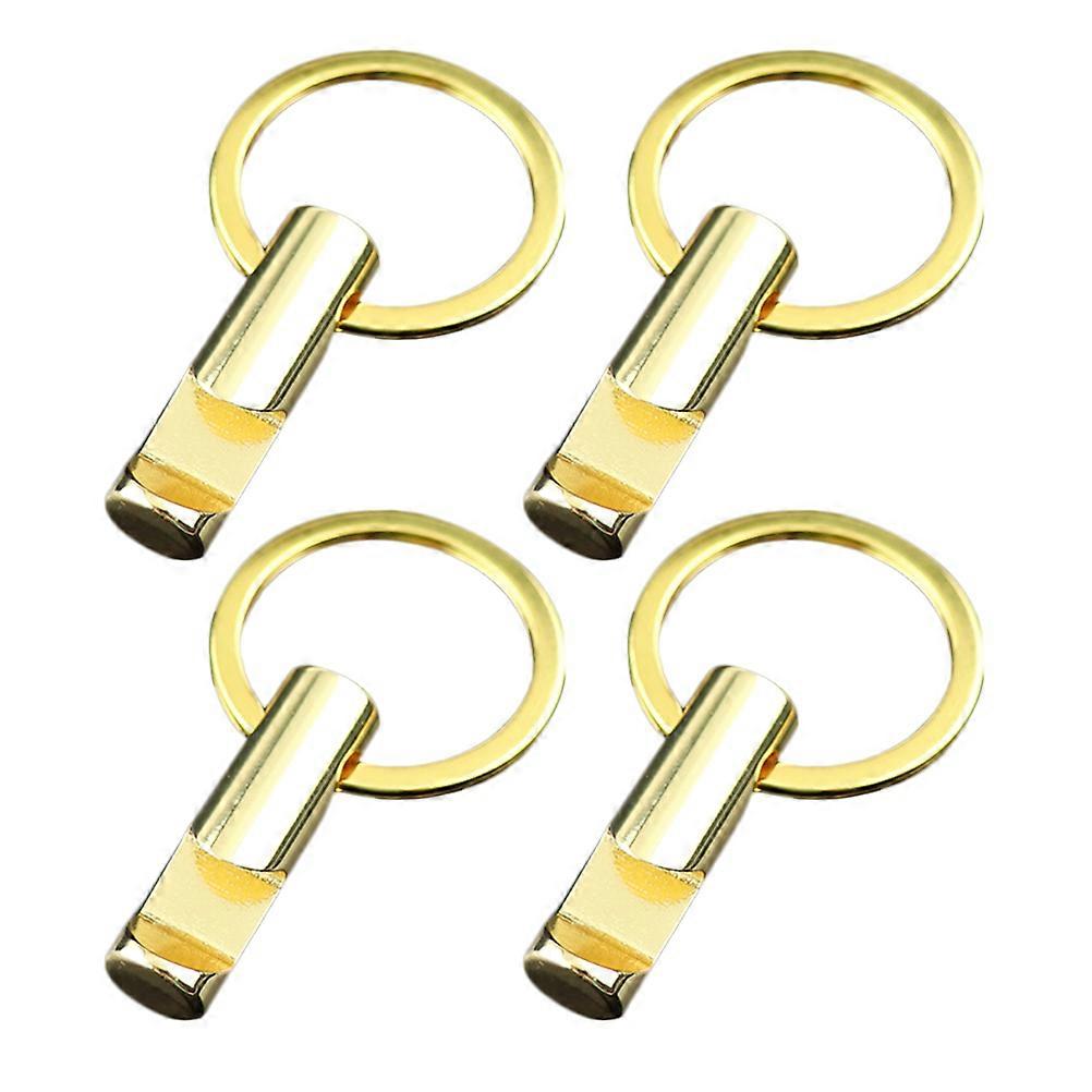 Keychain Accessory Rectangular Metal Keychain Pendant Families 4Pcs