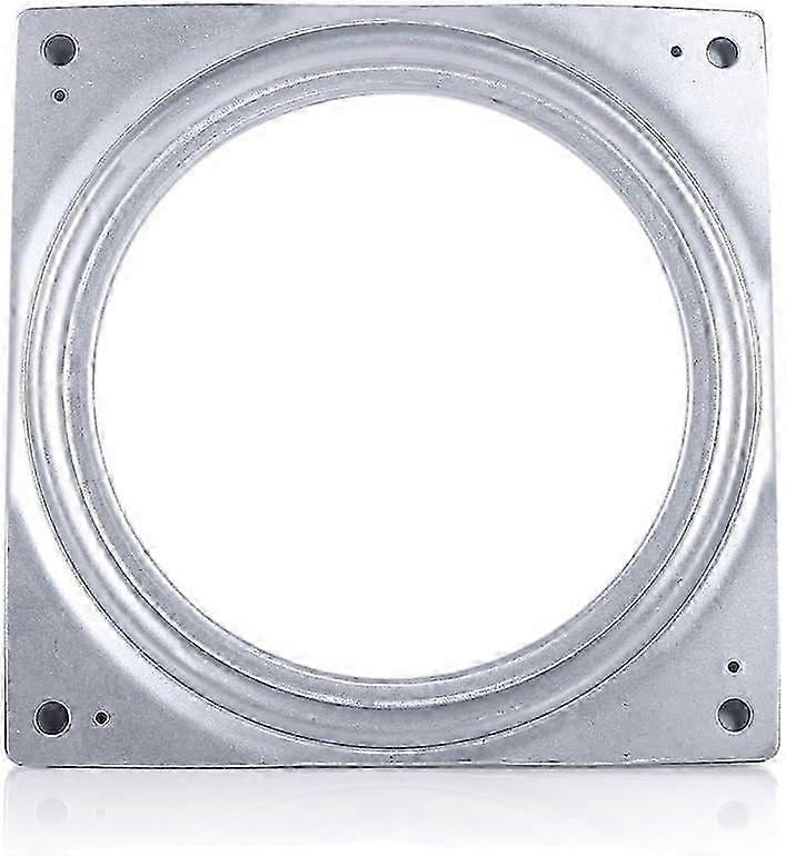 Galvanized Steel 7 Inch Square Lazy Susan - Rolling Rotary Swivel Turntable for Kitchen