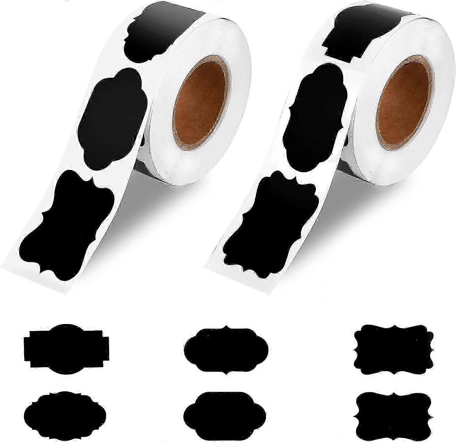 Waterproof Chalkboard Labels - 600Pcs Reusable Self-Adhesive Stickers