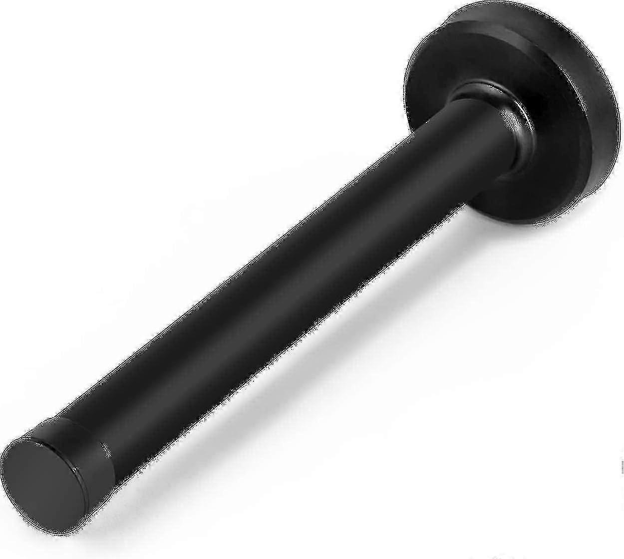 Batentes de Porta 6 Polegadas de Comprimento Montagem na Parede Resistente Sólido Preto Escova de Batente de Porta