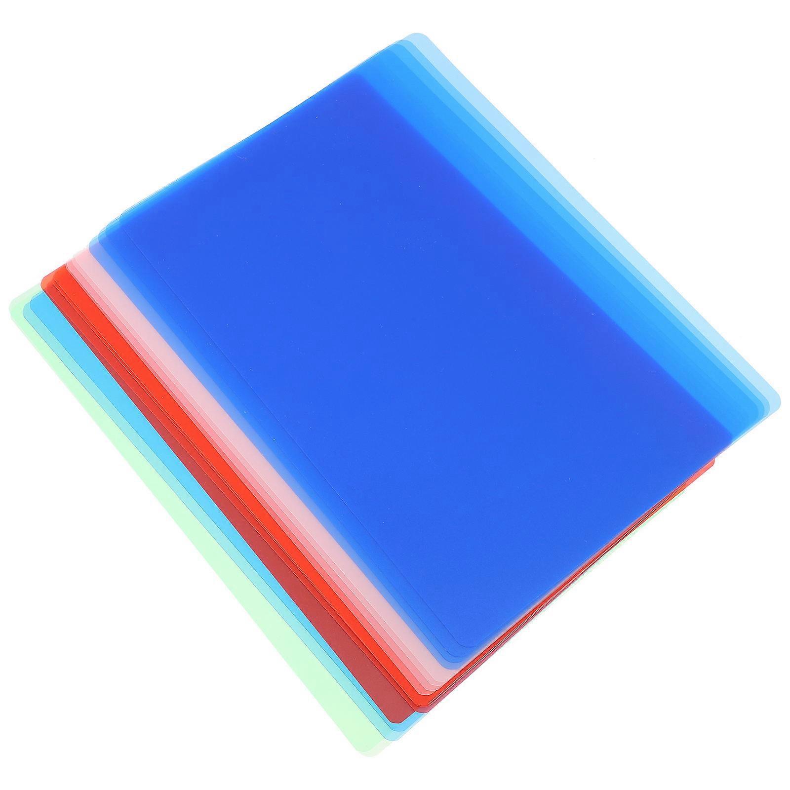 Line Readers For Students 16Pcs A4 Writing Pads Translucent Bookmarks Reading Tools Assorted Color Portable Smooth Edges