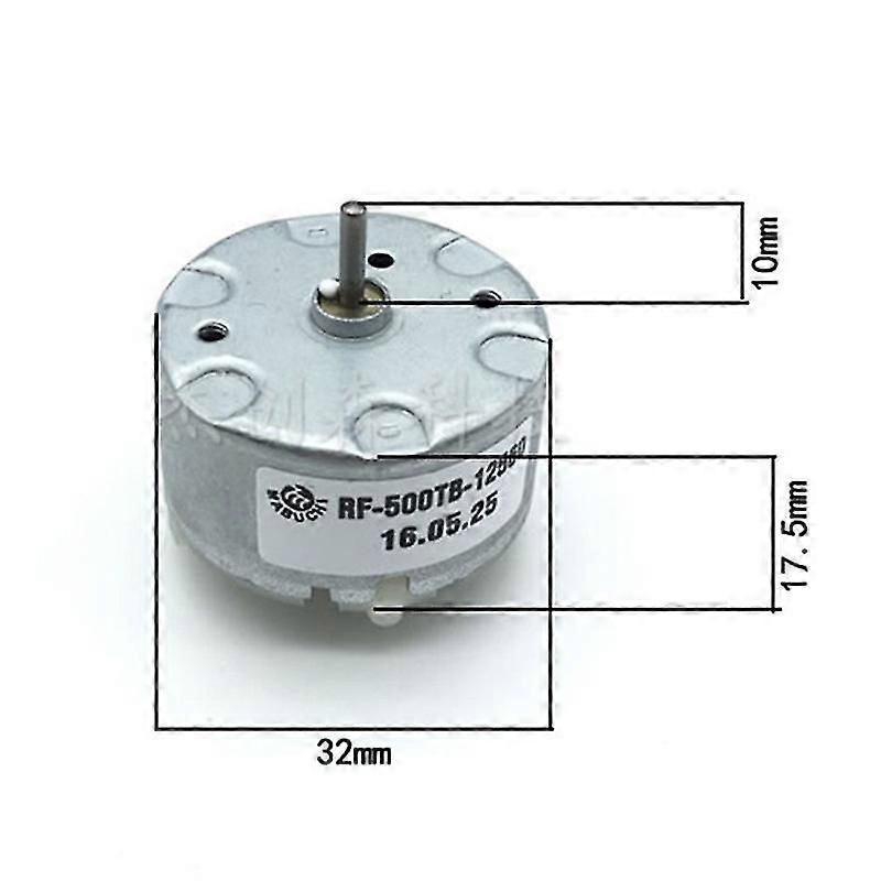 1pc Mabuchi Rf500tb-12560 Motor Dc 1.5v 6v 12v 4600rpm 32mm Dc Motor Spray Machine