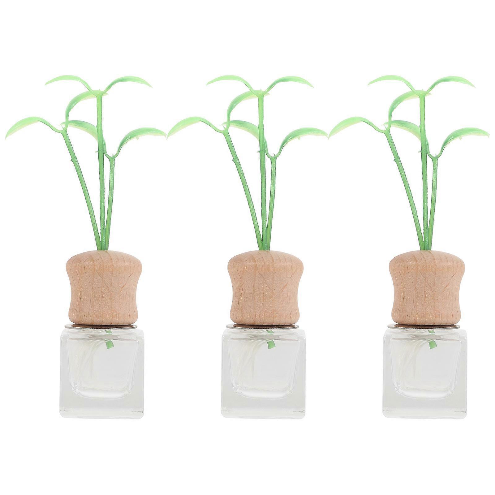 Car Perfume Bottle Car Air Freshener Bottle Vent Clip Attachment Essential Oil Diffuser 6ML 3Pcs