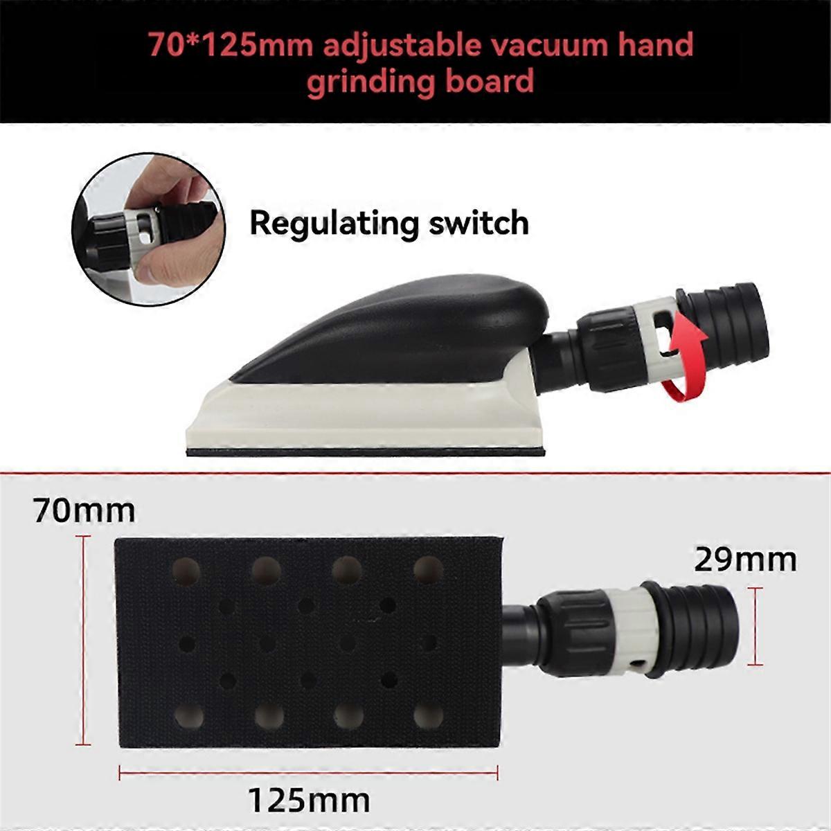Adjustable Manual Sanding Block Dust Sandpaper Manual Tool Abrasive Plate for Abrasive 70x125mm 70x